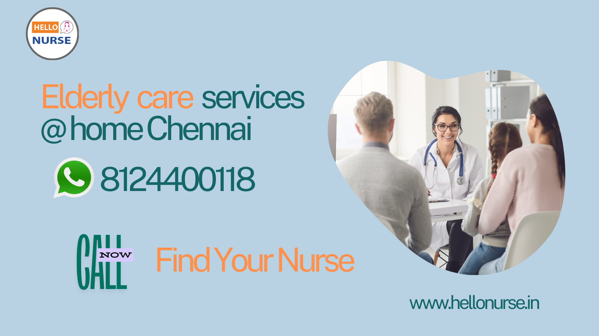 Chennai  ECR home care Agency | 8124400118