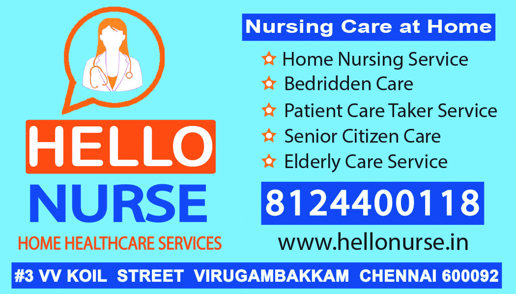 What is the cost of female nurse for home care in Guindy Chennai?